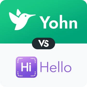 HiHello vs Yohn.io Digital Business Cards