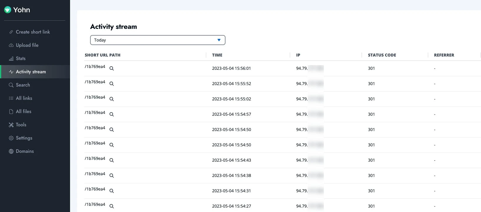 Activity Stream screenshot