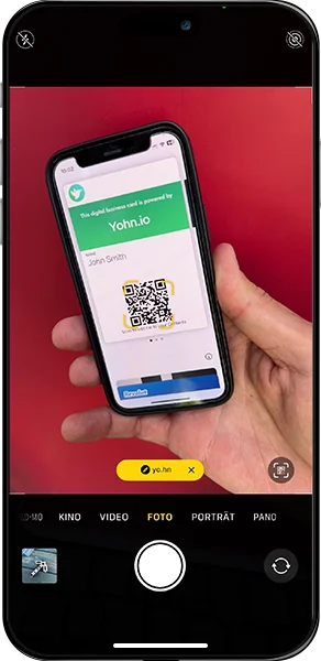 They scan the QR on the card