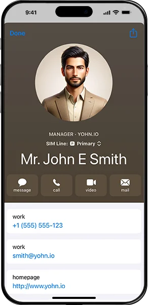 Save the contact data