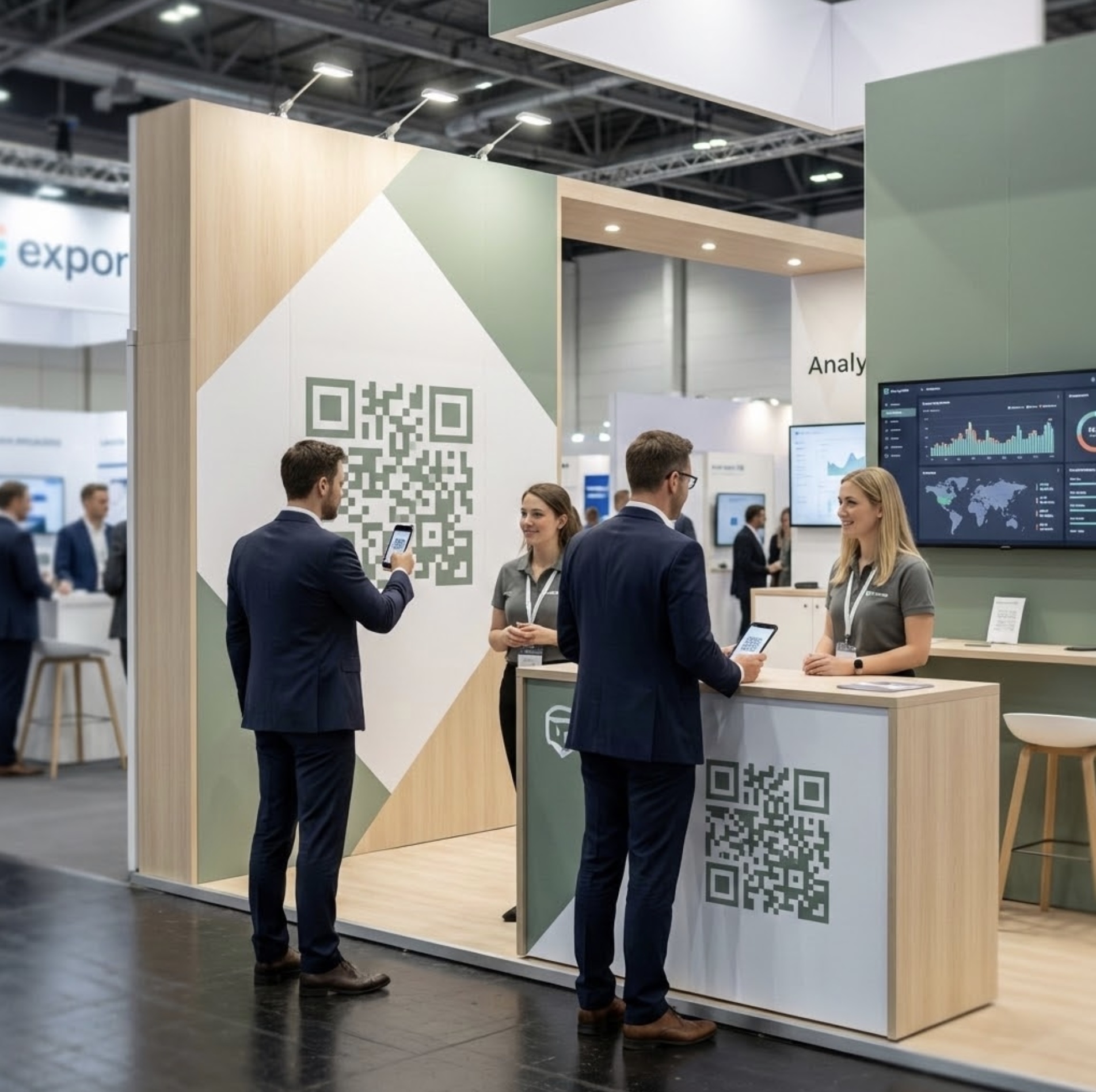 Smart-Booth-QR-Codes mit Analytics